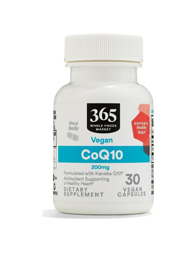 Suplemento CoQ10 200mg 30 Cápsulas 365 Whole Foods