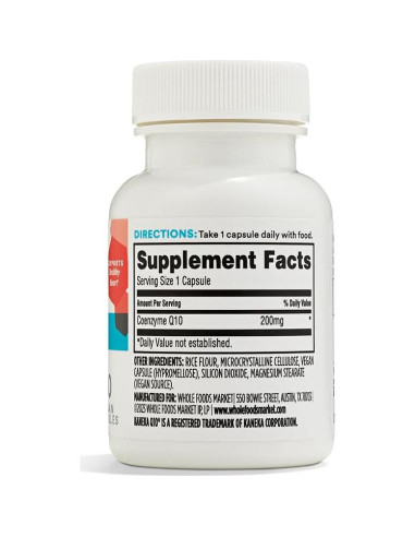 Suplemento CoQ10 200mg 30 Cápsulas 365 Whole Foods