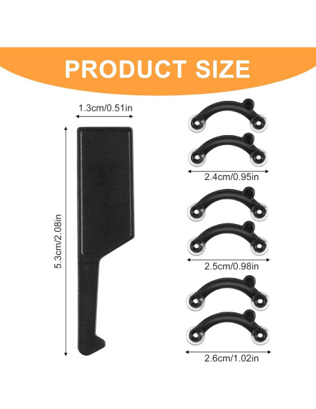 6 Pares Modeladores de Nariz HJZHII - Clips Elevadores S/M/L
