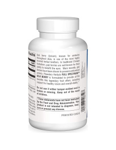 Elixir Botánico Baya de Goji Planetary Herbals 700mg 180 Cápsulas 2