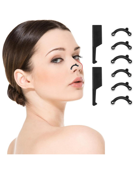6 Pares Modeladores de Nariz HJZHII - Clips Elevadores S/M/L