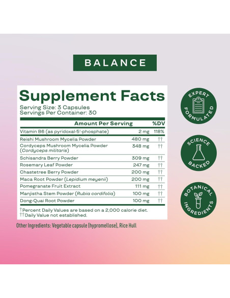 Suplemento Hormonal Bloom Nutrition - Salud Menstrual 30 Cápsulas