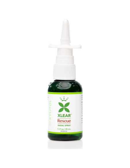 Spray Nasal Natural Xlear Rescue con Xilitol 44.36 ml - Paquete de 2
