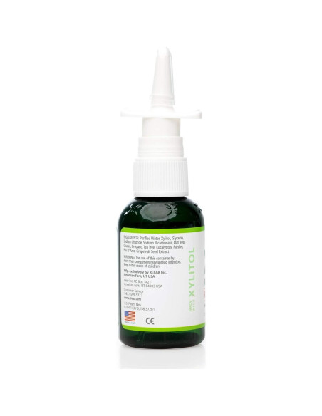 Spray Nasal Natural Xlear Rescue con Xilitol 44.36 ml - Paquete de 2