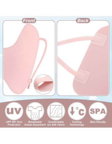 Geyoga 3 Pcs Máscara Solar Unisex para Ojos - Protección UV