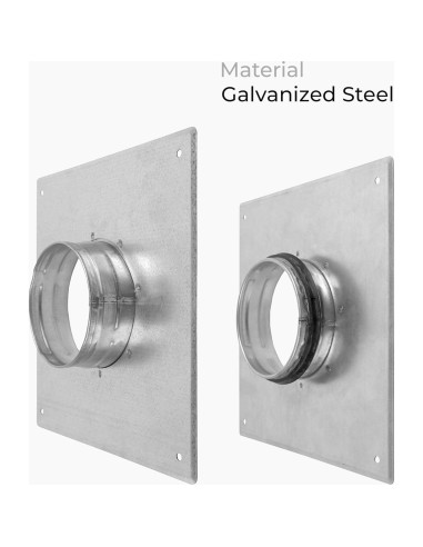 Brida de Conector de Conducto HVAC OV 4" Acero Galvanizado