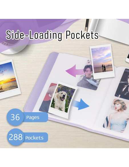 Álbum de Fotos 288 Bolsillos Frankmate Púrpura Lila
