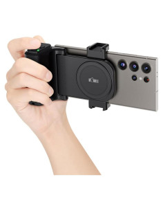 Agarre de Cámara KIWIFOTOS para Teléfonos Negro con Control Remoto