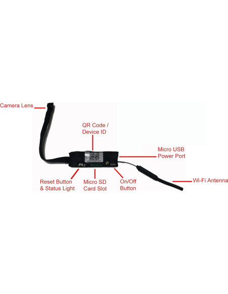 Cámara Espía WiFi Pinhole HD 1080P AES Spy Cameras Cámara Espía WiFi Pinhole HD 1080P AES Spy Cameras