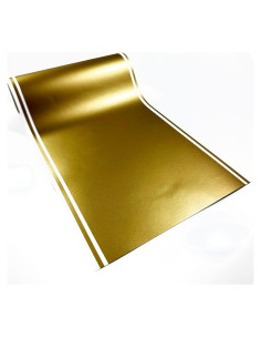 Cinta de Calcomanías de Rayas Vinilo A1A 30.48x182.88 cm Dorado
