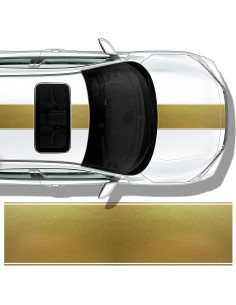 Cinta de Calcomanías de Rayas Vinilo A1A 30.48x182.88 cm Dorado 2