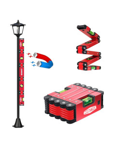 Niveladora Plegable Dobetter 71 cm con Burbuja 45/90/180