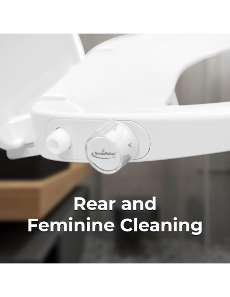 Asiento de Inodoro Bidet GenieBidet Redondo con Boquillas Ajustables