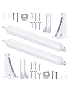 2 Juegos de Cierres de Puerta de Tormenta Josojoou Blanco