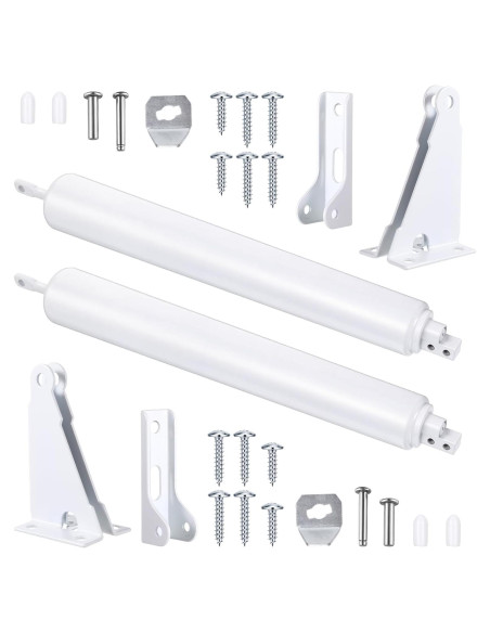 2 Juegos de Cierres de Puerta de Tormenta Josojoou Blanco