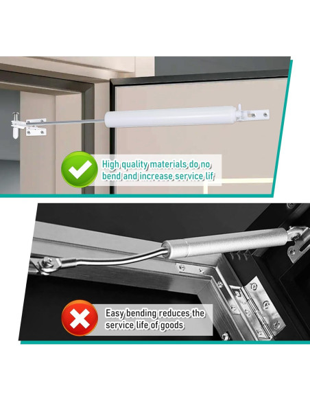 2 Juegos de Cierres de Puerta de Tormenta Josojoou Blanco