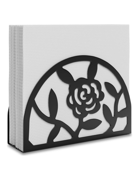 Soporte de Servilletas Epicano Rosa de Metal para Mesa 13.16 cm