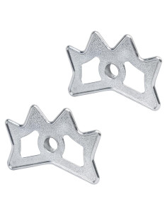 Paquete de 2 Cabezas de Puente de Billar Bntyok Aluminio Plateado