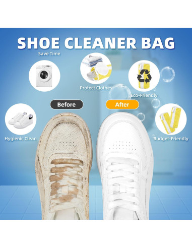 Bolsa de Lavado de Zapatos Prcivr - Microfibra Reutilizable 2 Unidades