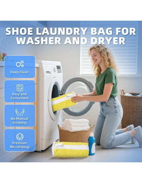 Bolsa de Lavado de Zapatos Prcivr - Microfibra Reutilizable 2 Unidades