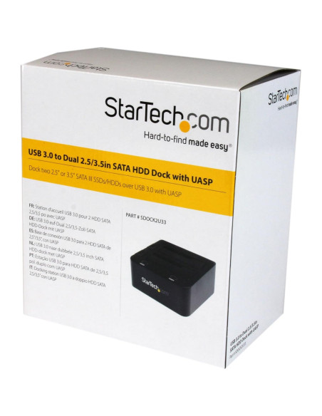 Dock de Disco Duro USB 3.0 StarTech SDOCK2U33 Doble Bahía 2.5/3.5"