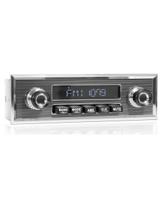 Radio Retro Bluetooth SOUNDKITS Un Din para Auto - Estéreo Vintage