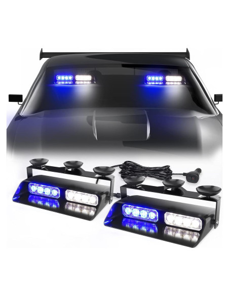 Luces Estroboscópicas WINECO WX52026D-2, 16 LED, 24W