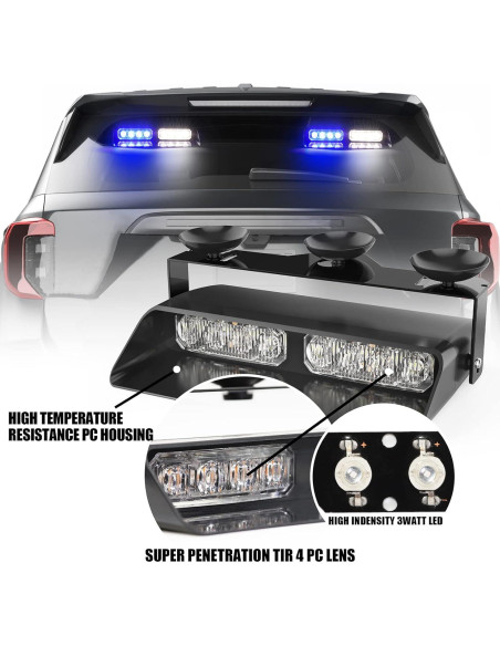 Luces Estroboscópicas WINECO WX52026D-2, 16 LED, 24W