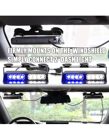 Luces Estroboscópicas WINECO WX52026D-2, 16 LED, 24W