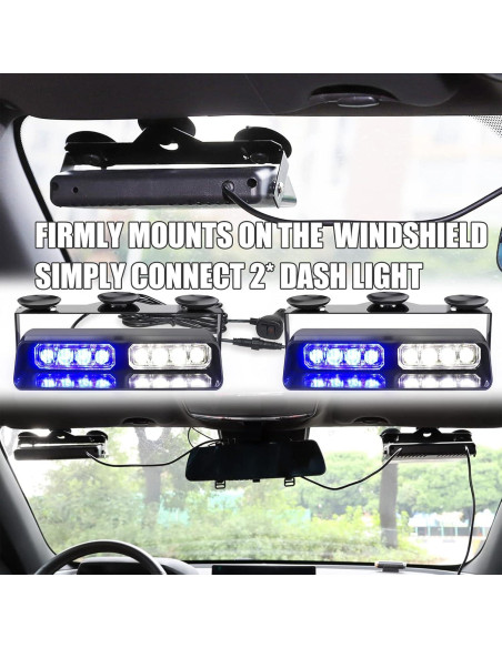 Luces Estroboscópicas WINECO WX52026D-2, 16 LED, 24W