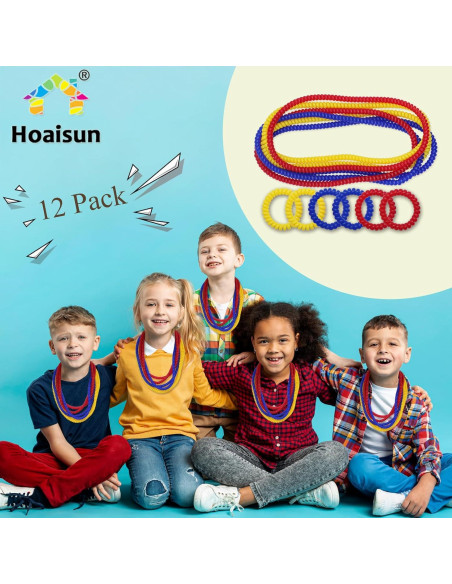 Collares y Pulseras Masticables Hoaisun - Paquete de 12 Unidades