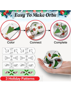 10 Bolas de Origami DIY Navidad - Adornos de Papel Creativos 2