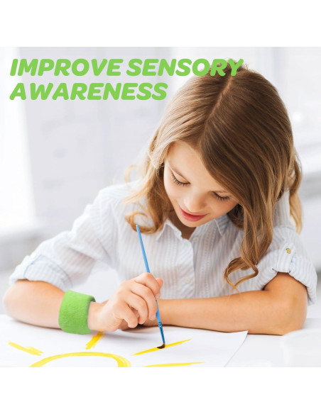 Pulseras Sensoriales con Peso JXM para Niños - Verde - 0.115 kg