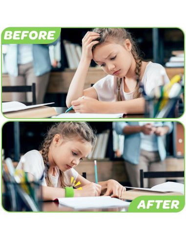 Pulseras Sensoriales con Peso JXM para Niños - Verde - 0.115 kg