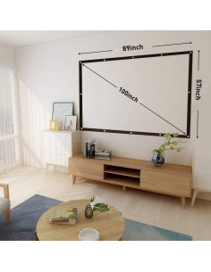 Pantalla de proyección NIERBO 100" 16:9 portátil sin arrugas 2