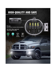 Luz de Niebla LED BICYACO para Dodge Ram 1500/2500/3500 2002-2009 2