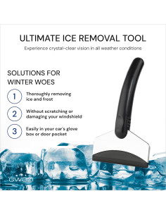 Raspador de Hielo GWOZI GW161 - Acero Inoxidable 2 Pcs 2