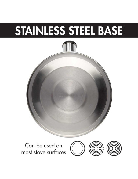 Hervidor de agua Primula Stewart 1.42L acero inoxidable silbante