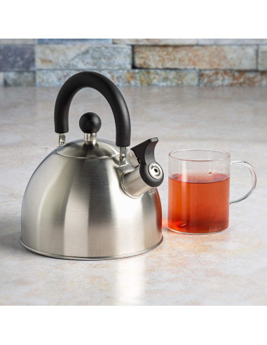Hervidor de agua Primula Stewart 1.42L acero inoxidable silbante