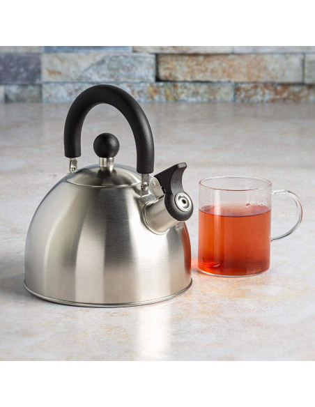 Hervidor de agua Primula Stewart 1.42L acero inoxidable silbante