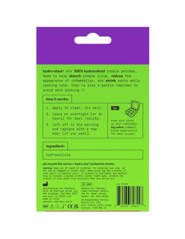 Paquete de Fiesta Starface Hydro-Stars 96 Parches Acné