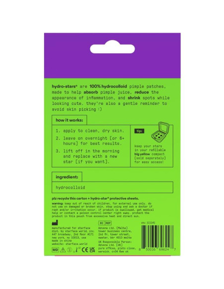 Paquete de Fiesta Starface Hydro-Stars 96 Parches Acné