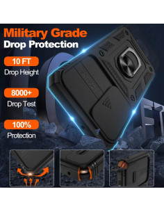 Funda Gritup para Samsung Galaxy S22 con Soporte y 2 Protectores 2