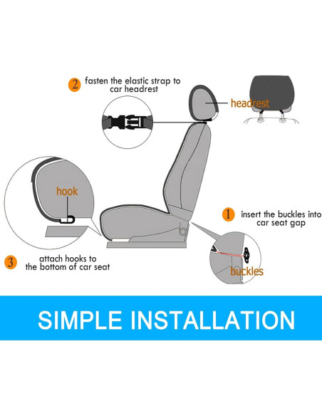 Funda de Asiento Enfriadora Fochutech 12V con Masaje Beige