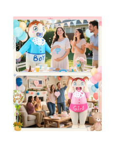 Disfraz Inflable de Bebé para Adultos Wabolay - Revelación de Género 2