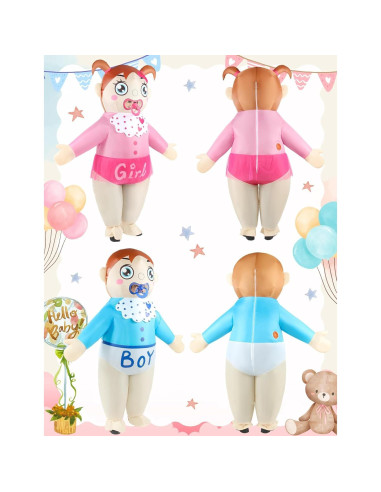Disfraz Inflable de Bebé para Adultos Wabolay - Revelación de Género
