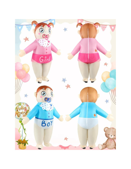 Disfraz Inflable de Bebé para Adultos Wabolay - Revelación de Género