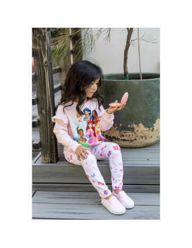 Conjunto Ropa Niña Disney Princesa Rosa 2 Piezas 3-4T