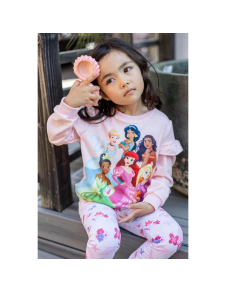 Conjunto Ropa Niña Disney Princesa Rosa 2 Piezas 3-4T