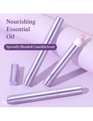 Bolígrafo de Aceite para Cutículas NineRoms 2-en-1 con Punta Cerámica